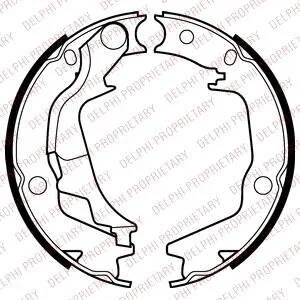 Гальмівні колодки, барабанні Delphi LS2042