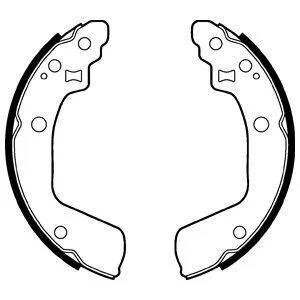 Гальмівні колодки, барабанні Delphi LS2046