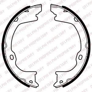 Гальмівні колодки, барабанні Delphi LS2055