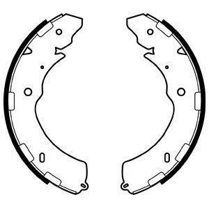 MITSUBISHI барабанні гальм. колодки L200 06- Delphi LS2064