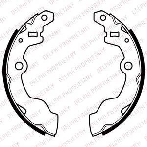 Комплект тормозных колодок Delphi LS2069