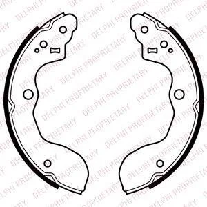 Гальмівна колодка SUZUKI SWIFT V, SX4 1.2-2.0D 06.06- Delphi LS2071