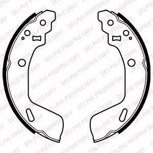 Гальмiвнi колодки барабаннi Delphi LS2073