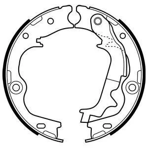 Гальмівні колодки, барабанні Delphi LS2083