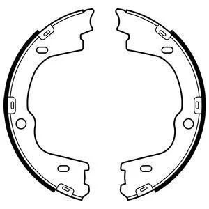 Колодки гальмівні барабанні (комплект 4 шт) Delphi LS2086
