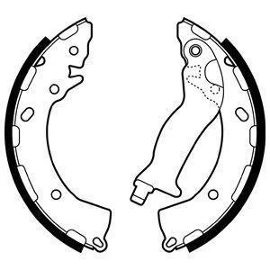 Гальмівні колодки, барабанні Delphi LS2087
