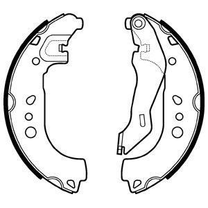 Гальмівна колодка LEXUS ES SEAT TOLEDO IV SKODA RAPID, ROOMSTER, ROOMSTER PRAKTIK 1.0-3.5 03.06-03.22 Delphi LS2107