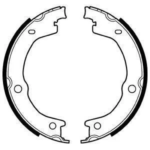 Колодки гальмівні барабанні (комплект 4 шт) Delphi LS2118