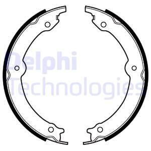 Гальмівна колодка LEXUS LX TOYOTA LAND CRUISER 200, SEQUOIA, TUNDRA 4.5D-5.7ALK 11.06- Delphi LS2152