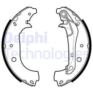 Гальмівні колодки, барабанні Delphi LS2157