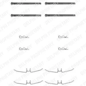 Комплектующие, колодки дискового тормоза Delphi LX0001