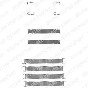 Монтажний компл.,гальм.колодки Delphi LX0019