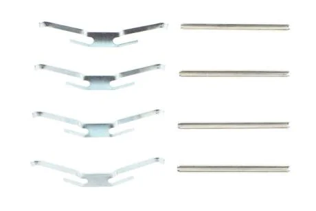 Монтажний набір гальмівних колодок передн OPEL ASCONA B, ASCONA C, CORSA A, CORSA A TR, CORSA A/HATCHBACK, KADETT D, KADETT E, KADETT E COMBO, KADETT E/KOMBI, MANTA B, OMEGA A 1.0-2.3D 09.75-07.94 Delphi LX0035