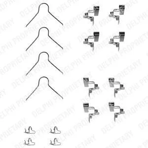 Ремкомплект торм. колодок TOYOTA CAMRY/COROLLA/CARINA -93 дисковых Delphi LX0062