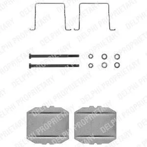 Монтажний компл.,гальм.колодки Delphi LX0122