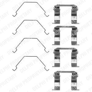 Комплектующие, колодки дискового тормоза Delphi LX0159
