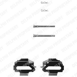 Монтажний компл.,гальм.колодки Delphi LX0162