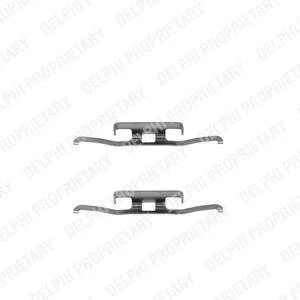 Комплект приладдя, накладка дискового гальма Delphi LX0198