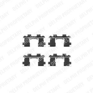 Монтажний компл.,гальм.колодки Delphi LX0252