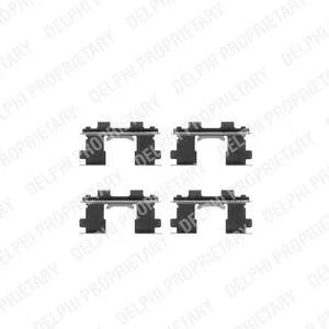Монтажний компл.,гальм.колодки Delphi LX0252