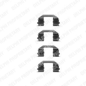 Монтажний компл.,гальм.колодки Delphi LX0255