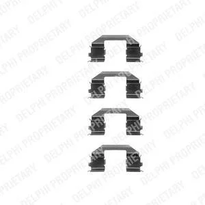 Монтажний компл.,гальм.колодки Delphi LX0255