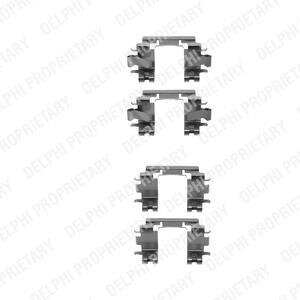 Монтажний компл.,гальм.колодки Delphi LX0298