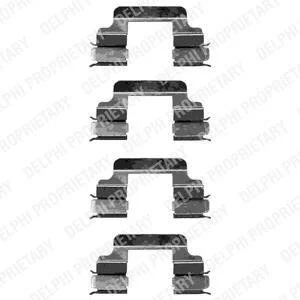 Монтажний компл.,гальм.колодки Delphi LX0334