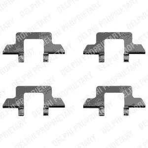 Монтажний компл.,гальм.колодки Delphi LX0341