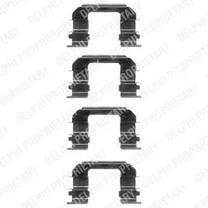 Монтажний компл.,гальм.колодки Delphi LX0349