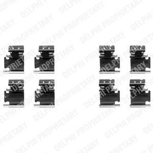 Комплектующие, колодки дискового тормоза Delphi LX0354