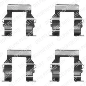 Монтажний компл.,гальм.колодки Delphi LX0367