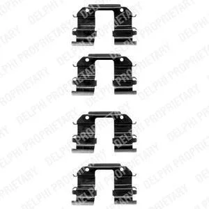 Комплект приладдя, накладка дискового гальма Delphi LX0372