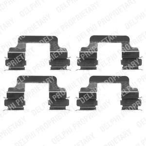 Монтажний компл.,гальм.колодки Delphi LX0383