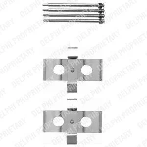 Монтажний компл.,гальм.колодки Delphi LX0393