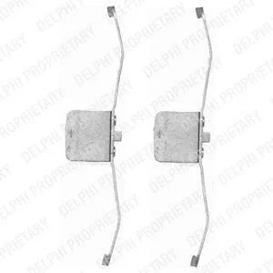 Комплект приладдя, накладка дискового гальма Delphi LX0395