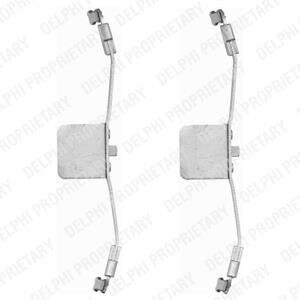 Комплектующие, колодки дискового тормоза Delphi LX0397