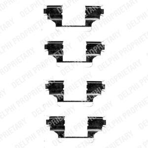 Монтажний компл.,гальм.колодки Delphi LX0403