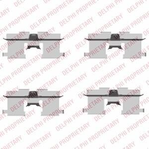 Монтажний компл.,гальм.колодки Delphi LX0407