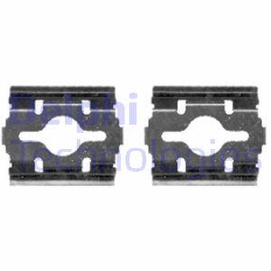 Ремкомплект торм. колодок PSA/FIAT JUMPER/BOXER/DUCATO 94- дисковых Delphi LX0409