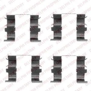 Комплект приладдя, накладка дискового гальма Delphi LX0418