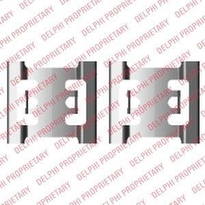 Комплектующие, колодки дискового тормоза Delphi LX0428