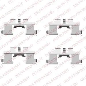 Монтажний компл.,гальм.колодки Delphi LX0444