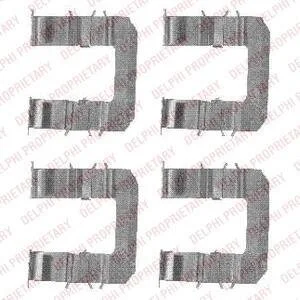 Монтажний компл.,гальм.колодки Delphi LX0483