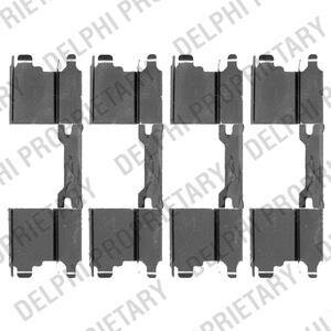 Комплект монтажный тормозных колодок Delphi LX0502