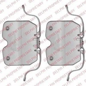 Комплектующие, колодки дискового тормоза Delphi LX0504