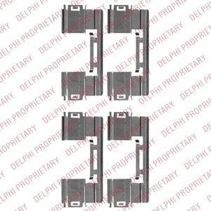 Монтажний компл.,гальм.колодки Delphi LX0551