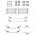 К-т крепления задних тормозных колодок CITROEN C2/С3/C-Elysse, PEUGEOT Delphi LY1331 (фото 1)