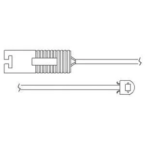 Датчик зносу,гальм.колодки Delphi LZ0119