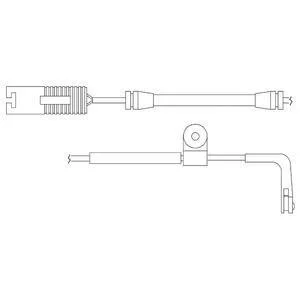 Датчик зносу,гальм.колодки Delphi LZ0136